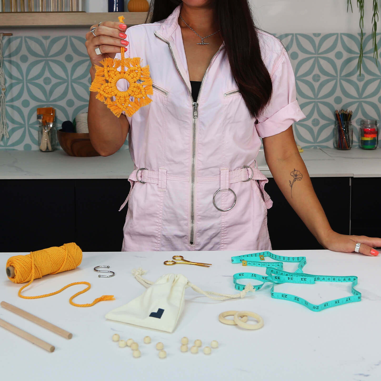 Proyecto Macramé de Estrella