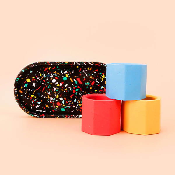 Juego de velas y moldes para bandejas